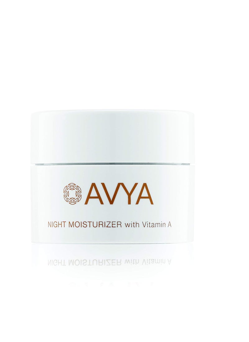 AVYA Night Moisturizer (0.34oz) - Advanced Ayurvedic Skincare/Retinol Cream with Antioxidants/Reduces Fine Lines and Wrinkles