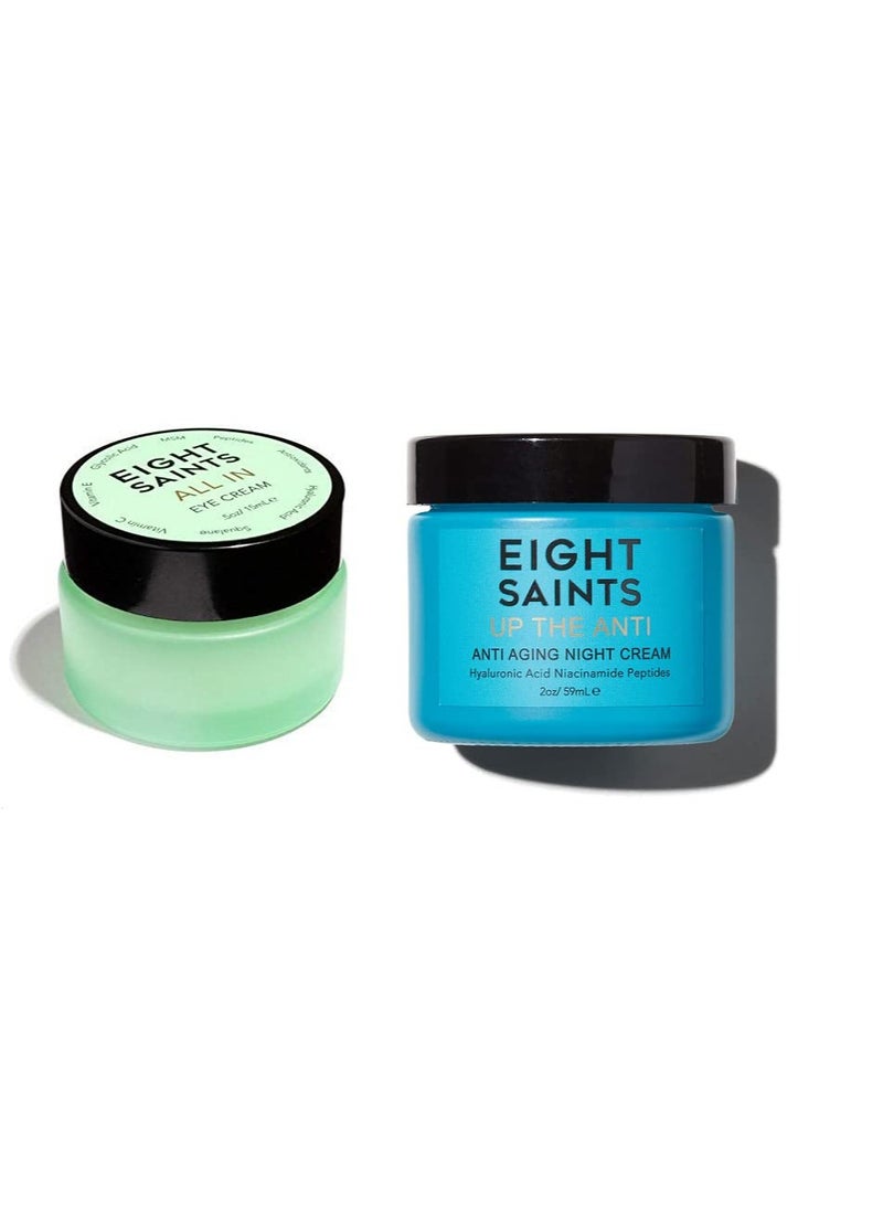 Eight Saints Anti-Aging Duo For Day or Night Skin Restoration