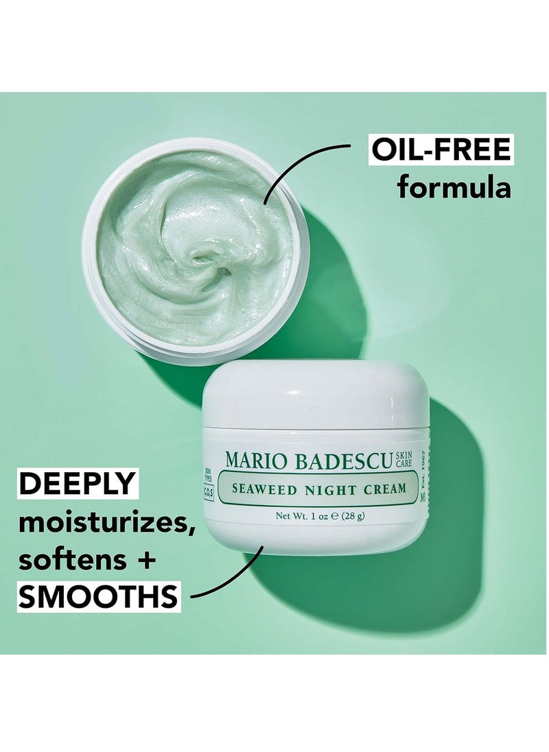 Mario Badescu Day & Night Hydration Set | Seaweed Night Cream + Hyaluronic Day Cream | Mineral-Rich Hydration, Collagen-Boosting & Moisture Retention for Dry Skin