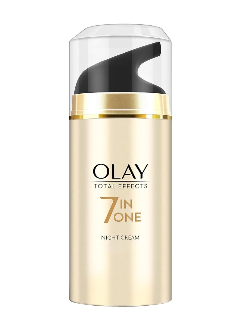Olay Total Effects Night Firming Facial Moisturizer Treatment 1.7 Fl Oz, Packaging May Vary