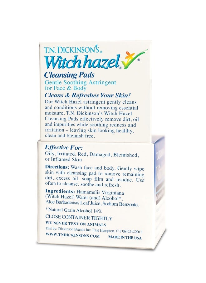 Witch Hazel Cleansing Pads, 60 Count