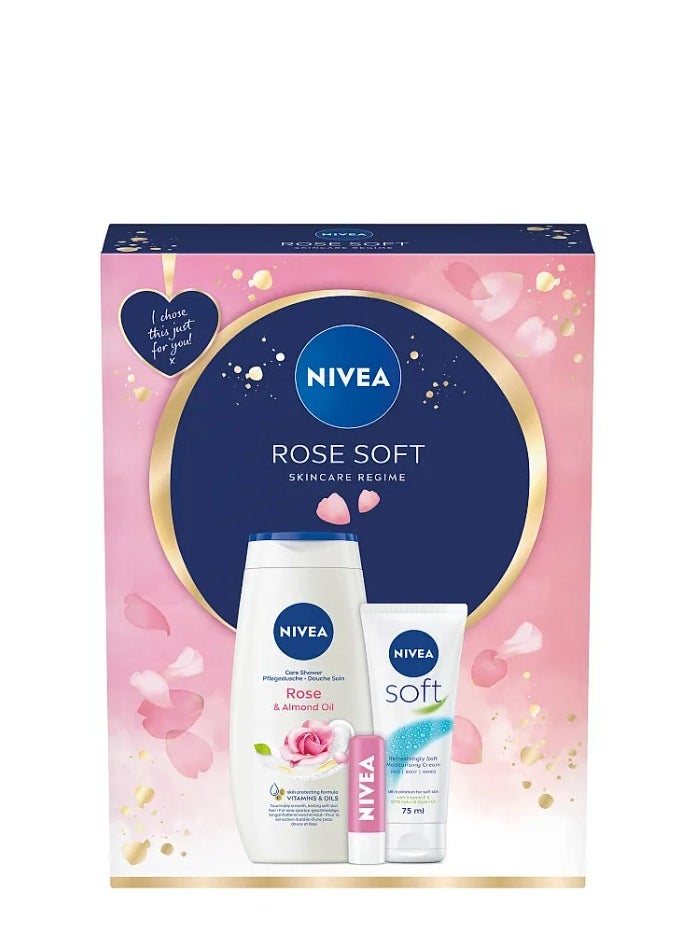 Rose Soft Skincare Regime Gift Set