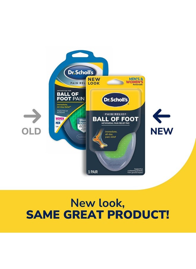 Dr. Scholl’S Pain Relief Orthotics For Ball Of Foot Pain, 1 Pair - One Size Fits All