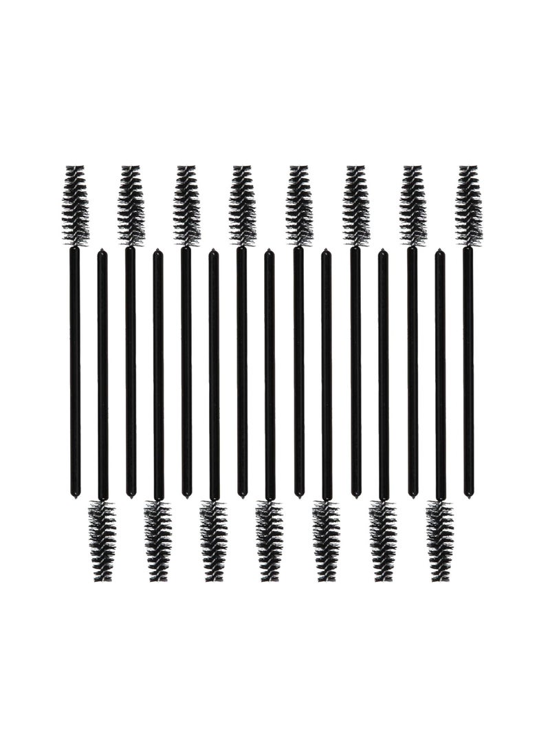 ForPro Premium Mascara Applicators, Disposable Eyelash Brushes, Mascara Wands, Black, 200-Count