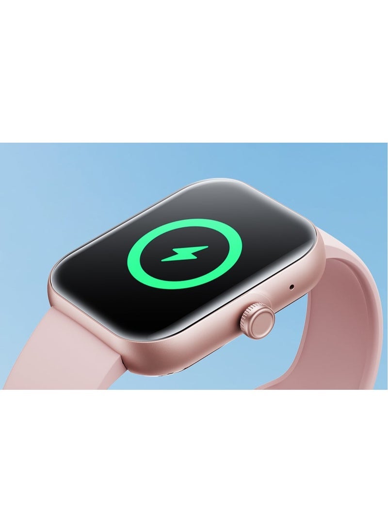 JR-FT5 Plus Smart Watch – Answer and Make Calls, Bluetooth Connectivity, Fitness Tracker, Heart Rate Monitor, Waterproof, Touchscreen, Compatible with Android & iOS – Stylish, Sleek Design for Daily Use