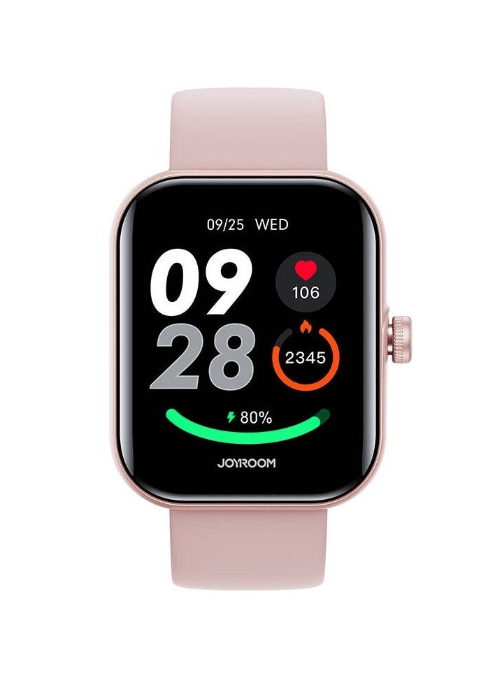 JR-FT5 Plus Smart Watch – Answer and Make Calls, Bluetooth Connectivity, Fitness Tracker, Heart Rate Monitor, Waterproof, Touchscreen, Compatible with Android & iOS – Stylish, Sleek Design for Daily Use
