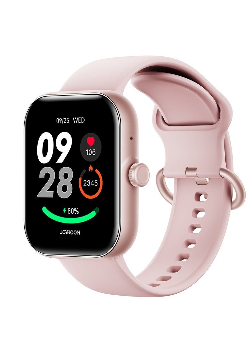JR-FT5 Plus Smart Watch – Answer and Make Calls, Bluetooth Connectivity, Fitness Tracker, Heart Rate Monitor, Waterproof, Touchscreen, Compatible with Android & iOS – Stylish, Sleek Design for Daily Use