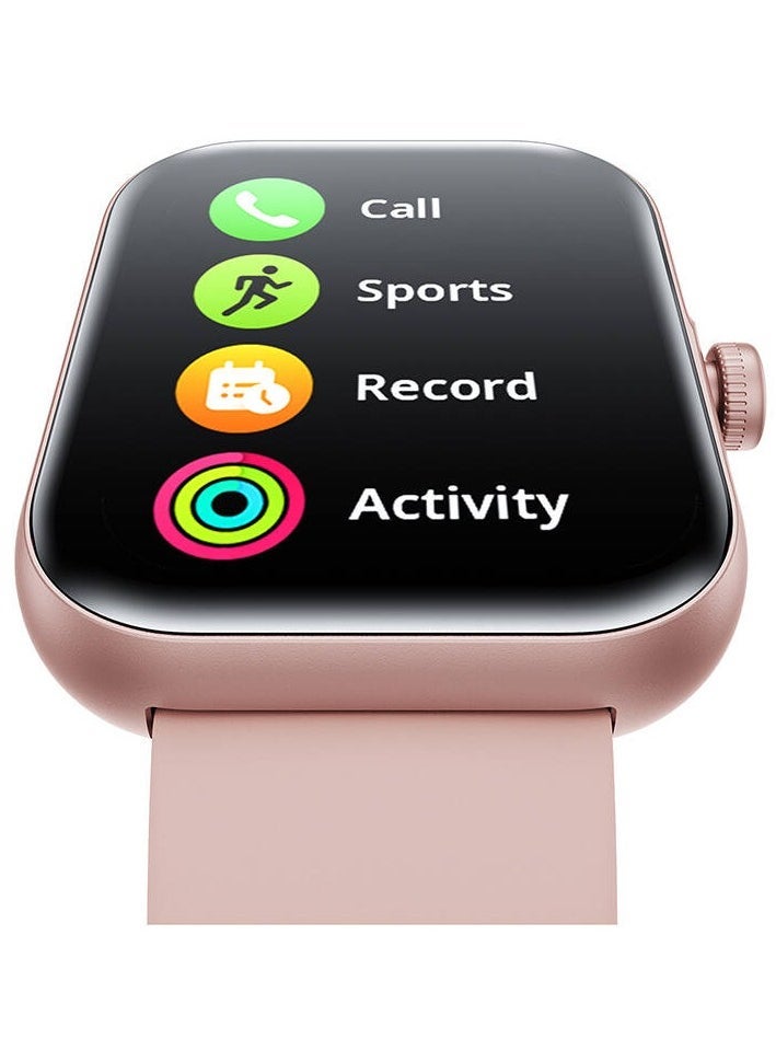 JR-FT5 Plus Smart Watch – Answer and Make Calls, Bluetooth Connectivity, Fitness Tracker, Heart Rate Monitor, Waterproof, Touchscreen, Compatible with Android & iOS – Stylish, Sleek Design for Daily Use