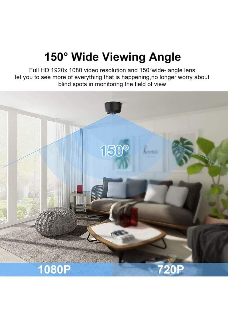 Mini WiFi HD 1080P Wireless Portable Small Camera Mini Camera with Motion Detection and Night Version