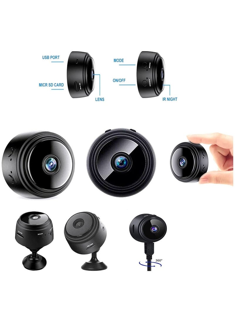 Mini WiFi HD 1080P Wireless Portable Small Camera Mini Camera with Motion Detection and Night Version