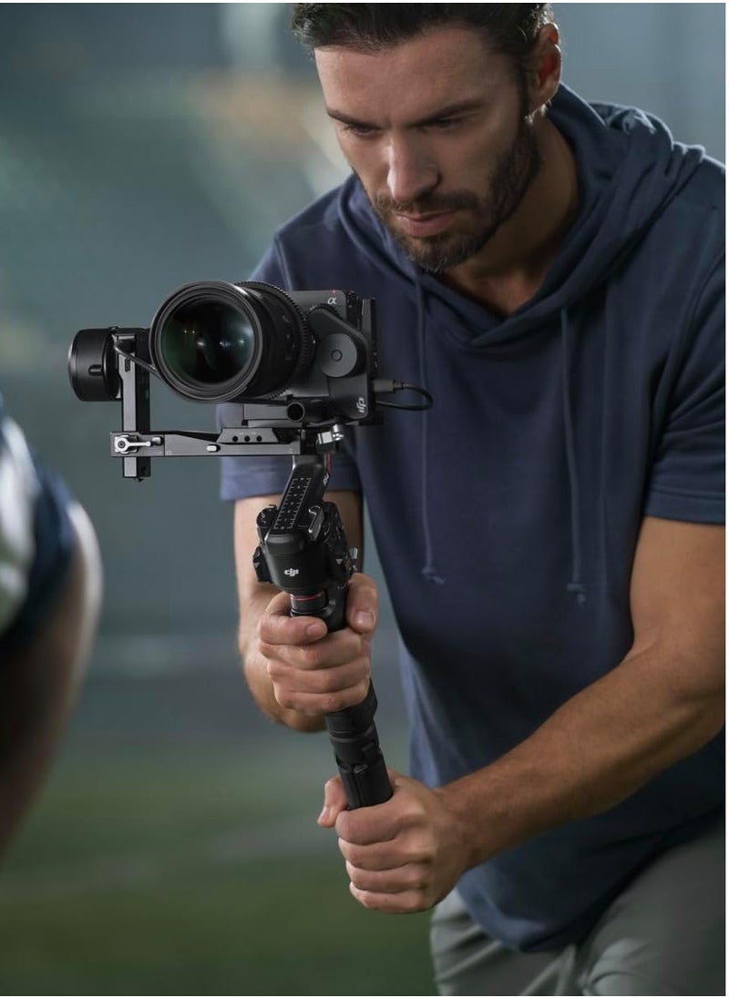 DJI RS 4, 3-Axis Gimbal Stabilizer for DSLR and Mirrorless Cameras Canon/Sony/Panasonic/Nikon/Fujifilm, 2nd-Gen Native Vertical Shooting, 2-Mode Switch Joystick, Teflon Axis Arms, Camera Gimbal