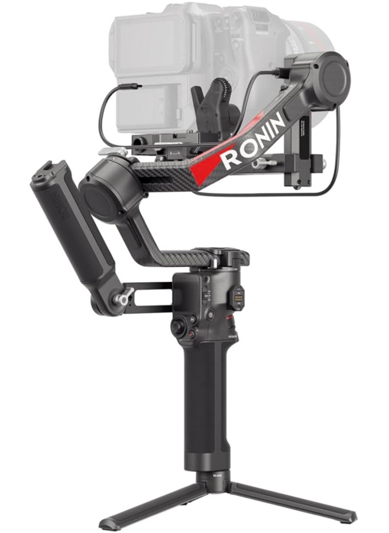 DJI RS 4 Pro Combo, 3-Axis Gimbal Stabilizer for DSLR & Cinema Cameras Canon/Sony/Panasonic/Nikon/Fujifilm, Native Vertical Shooting, 4.5kg/10lbs Payload, With Image Transmitter & Focus Pro Motor
