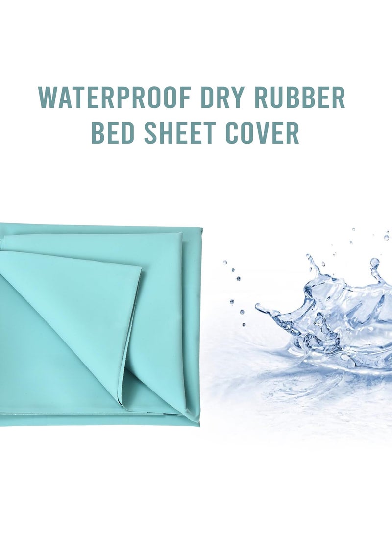 AQBAH Bamboo Ultra Soft Rubber Sheet For Bed Adult Toddler Mattress Protector Non Absorbent Reusable Crib Mattress Protection NonAllergic Green 39X36 Inches