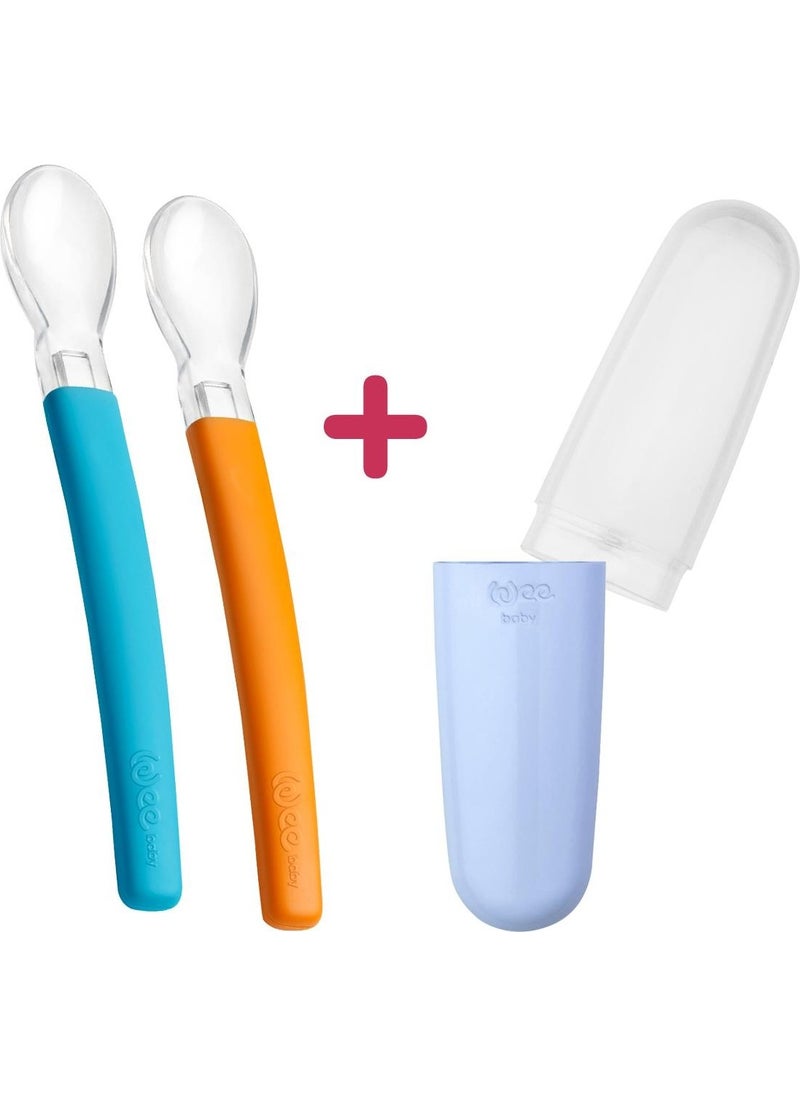 Feeding Spoon + Storage Box Blue (Male)