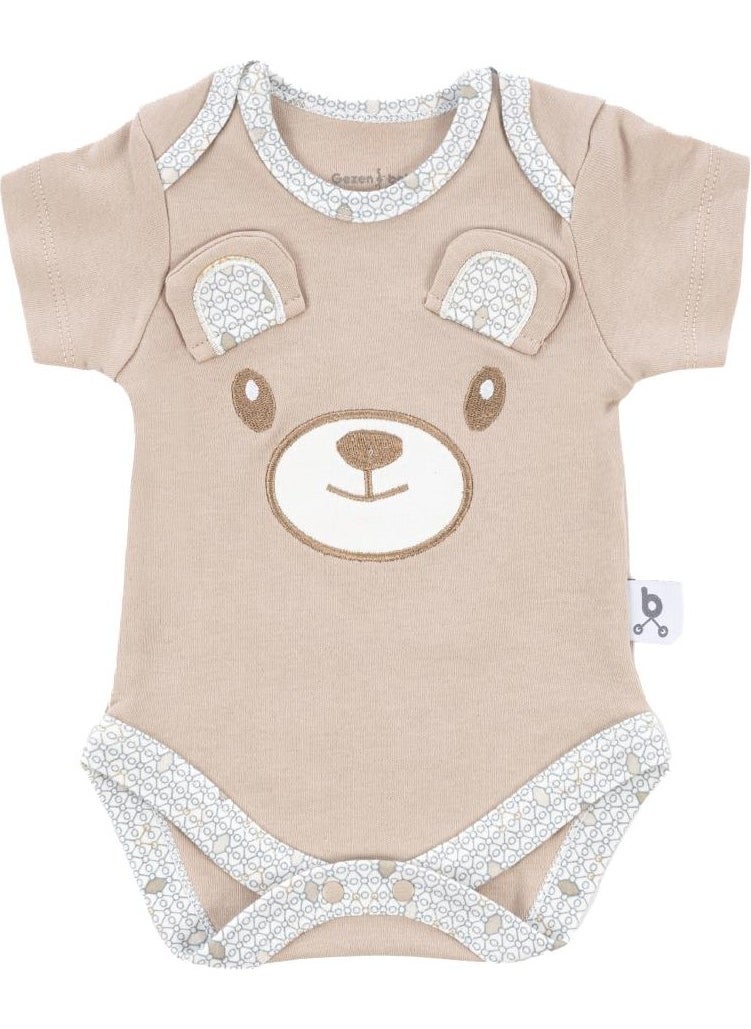 Hero Embroidered Short Sleeve Body Teddy for Babies (Organic)