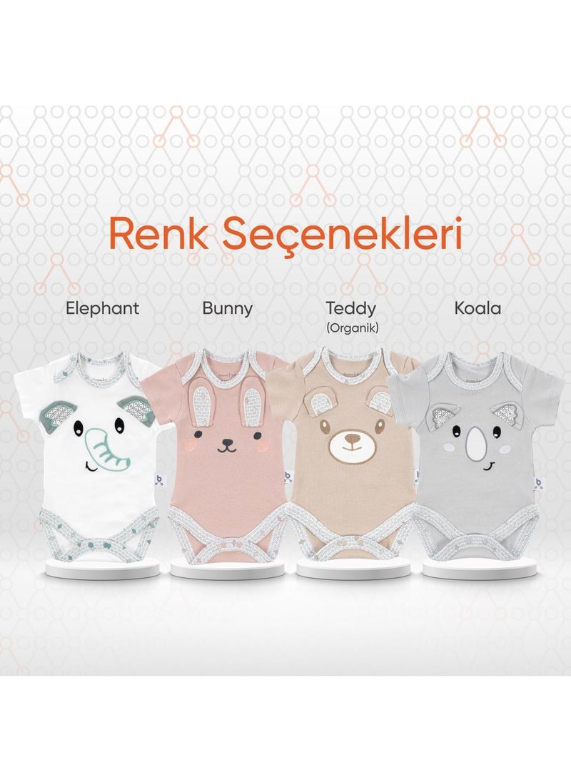 Hero Embroidered Short Sleeve Body Teddy for Babies (Organic)