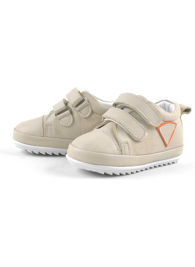 plus Soft Leather Cream First Step Baby Shoes