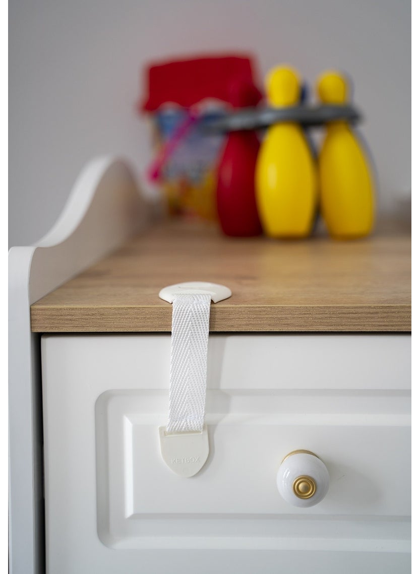 Child Baby Safety Safety Set, 5 Drawer Cabinet Locks, 4 Corner Protectors, 6 Socket Protectors
