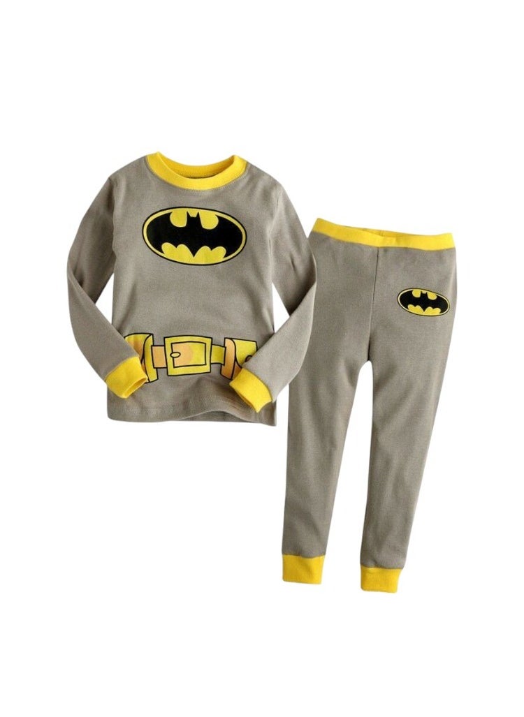 Daniel - Boys' Batman Cave Cozy Pajama Set - Long Sleeve