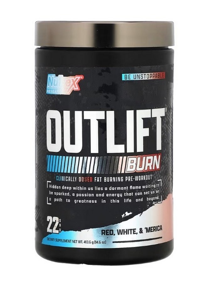 Outlift Burn Red White and Merica 14.6 oz 413.6 g
