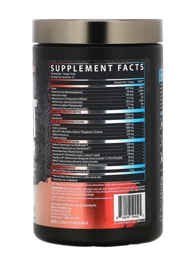 Outlift Burn Red White and Merica 14.6 oz 413.6 g