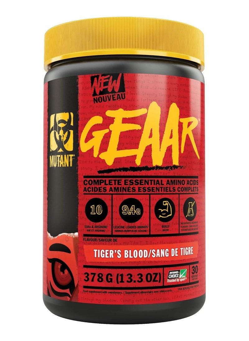 Mutant, Geaar, Essentials Amino Acids, 378g, 30 Servings