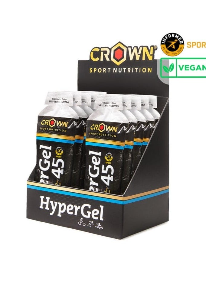 Crown Sport Nutrition - HyperGel 45 Neutral - Caffeine free and Vegan (10 x 75 grams)