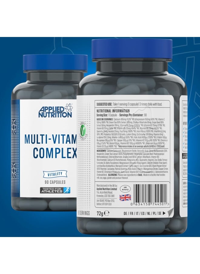 Applied Nutrition, Multi-Vitamin Complex, 90 Caps, 90 Servings