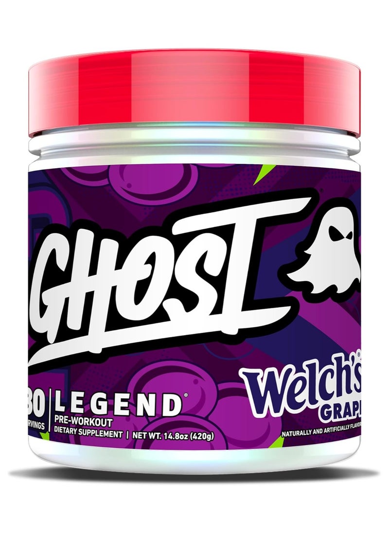 Ghost, Legend, Pre Workout, Welch's Grape, 420g, 30 Servings