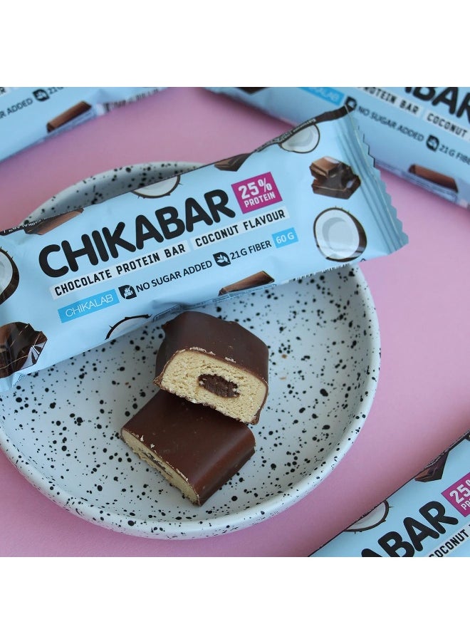 Chocolate Protein Bar Coconut Flavour No Sugar Added 12x60g