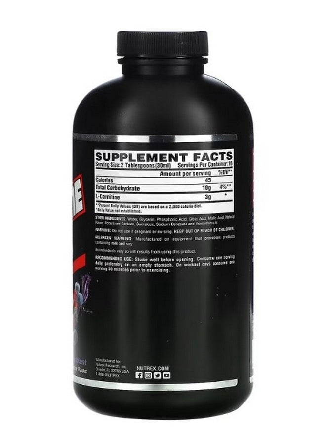 Liquid Carnitine 3000 Berry Blast 16 fl oz 480 ml