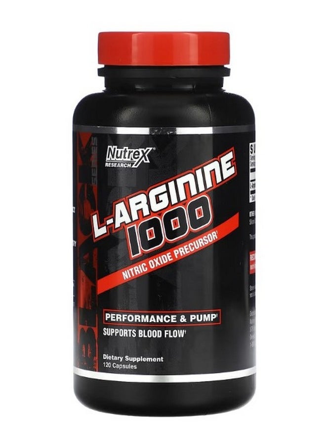 Black Series L Arginine 1000 120 Capsules