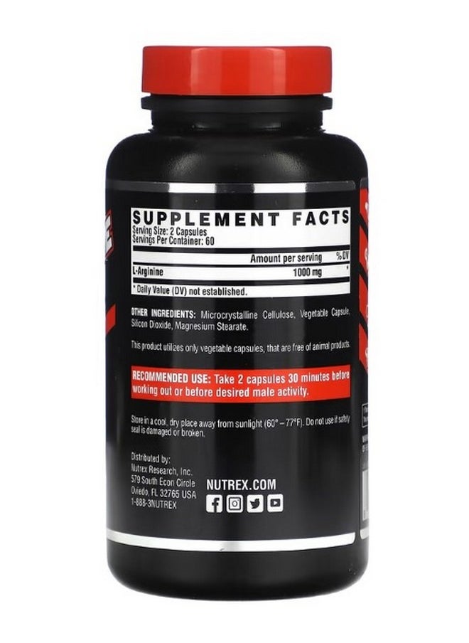 Black Series L Arginine 1000 120 Capsules