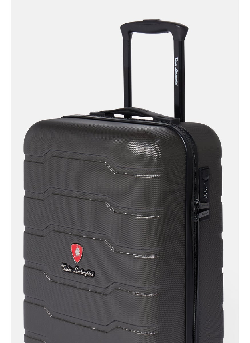 21,1 Inch Hardshell Brand Logo Cabin Spinner Luggage, Dark Grey