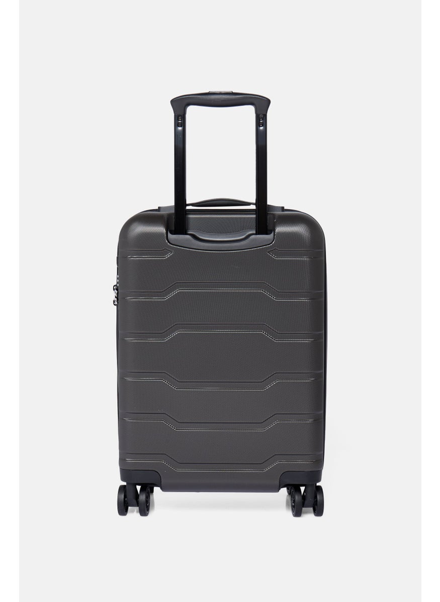 21,1 Inch Hardshell Brand Logo Cabin Spinner Luggage, Dark Grey