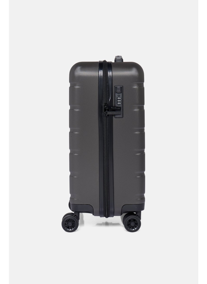 21,1 Inch Hardshell Brand Logo Cabin Spinner Luggage, Dark Grey