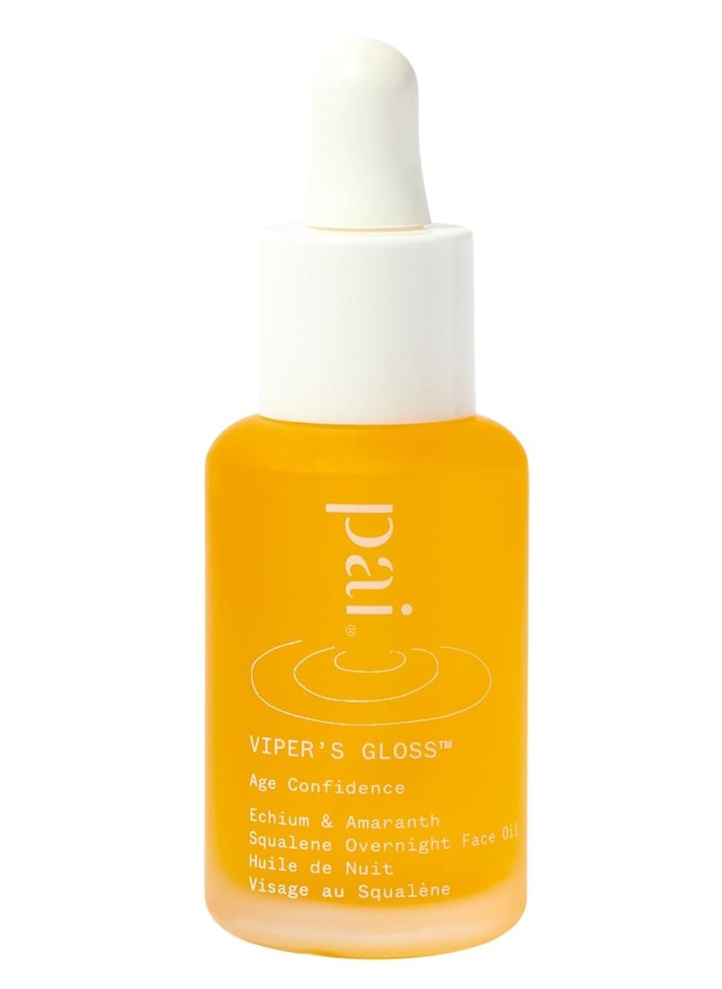 PAI SKINCARE - Organic Viper's Gloss Echium + Amaranth Overnight Face Oil | Natural, Vegan, Sensitive Skincare (1 fl oz | 30 mL)