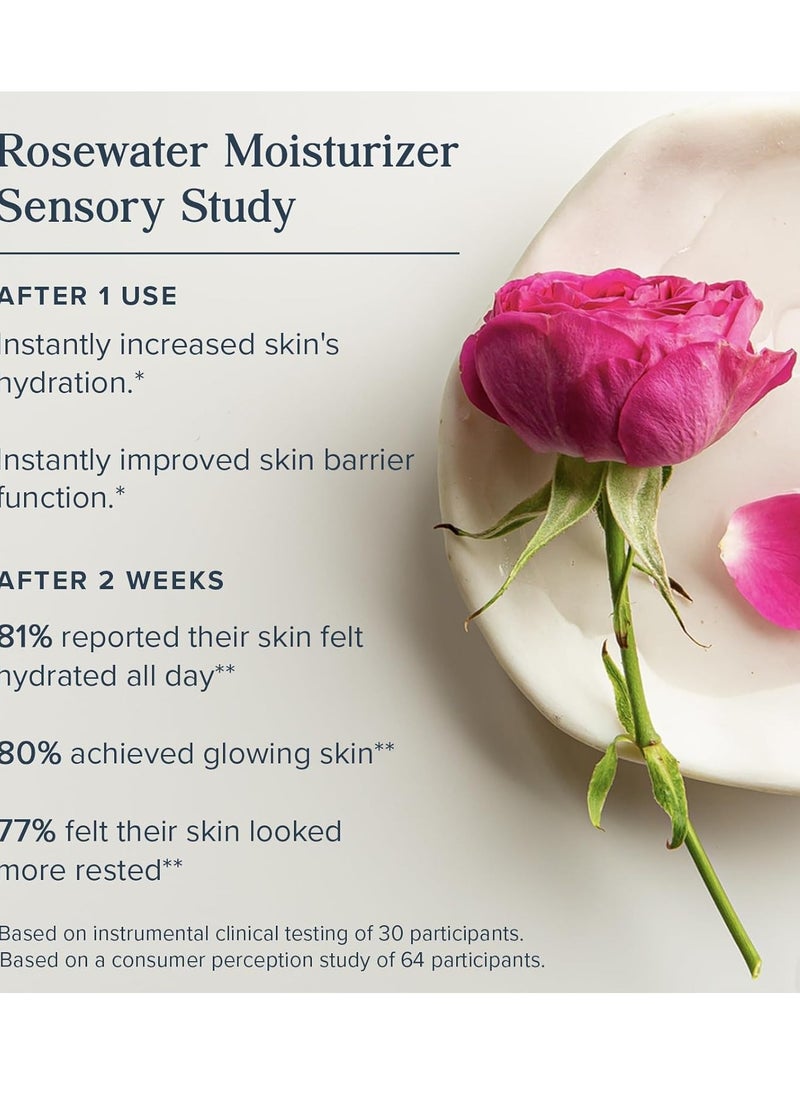 HERITAGE STORE Rosewater Facial Moisturizer and Rose Oil - Fresh Hydration Bundle for Dry to Combination Skin Care - With Hyaluronic Acid and Our Signature Rose Complex - Vegan, Hypoallergenic, 60-Day