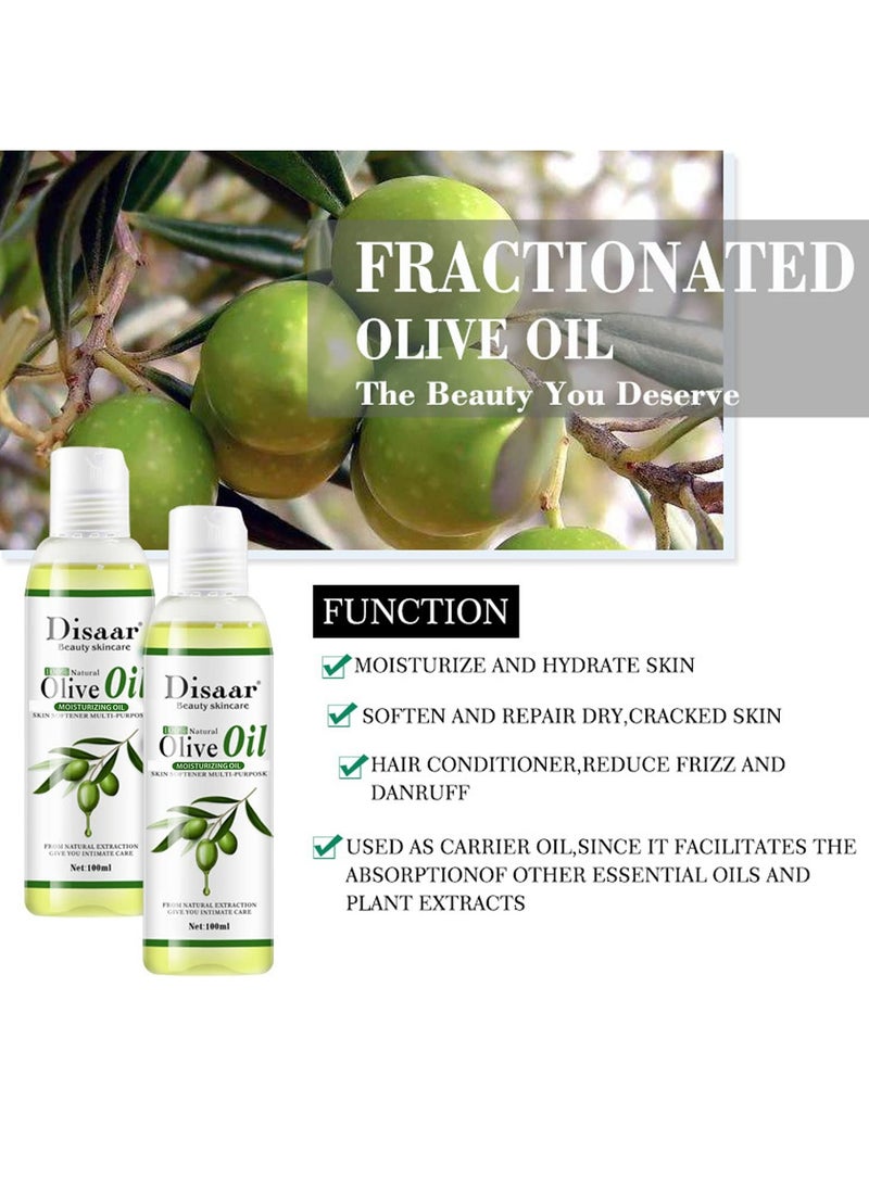 Natural Softening Multi-Purpose Moisturizing Mineral Oil Relive Dry Skin 100ml/3.38fl.oz (Olive Oil)