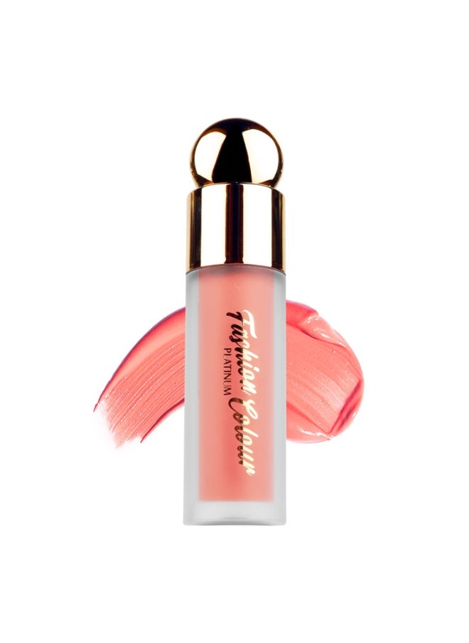 Platinum Liquid Blusher Long Lasting Dewy Lightweight Buildable Ultra Pigmented 5gm Coral