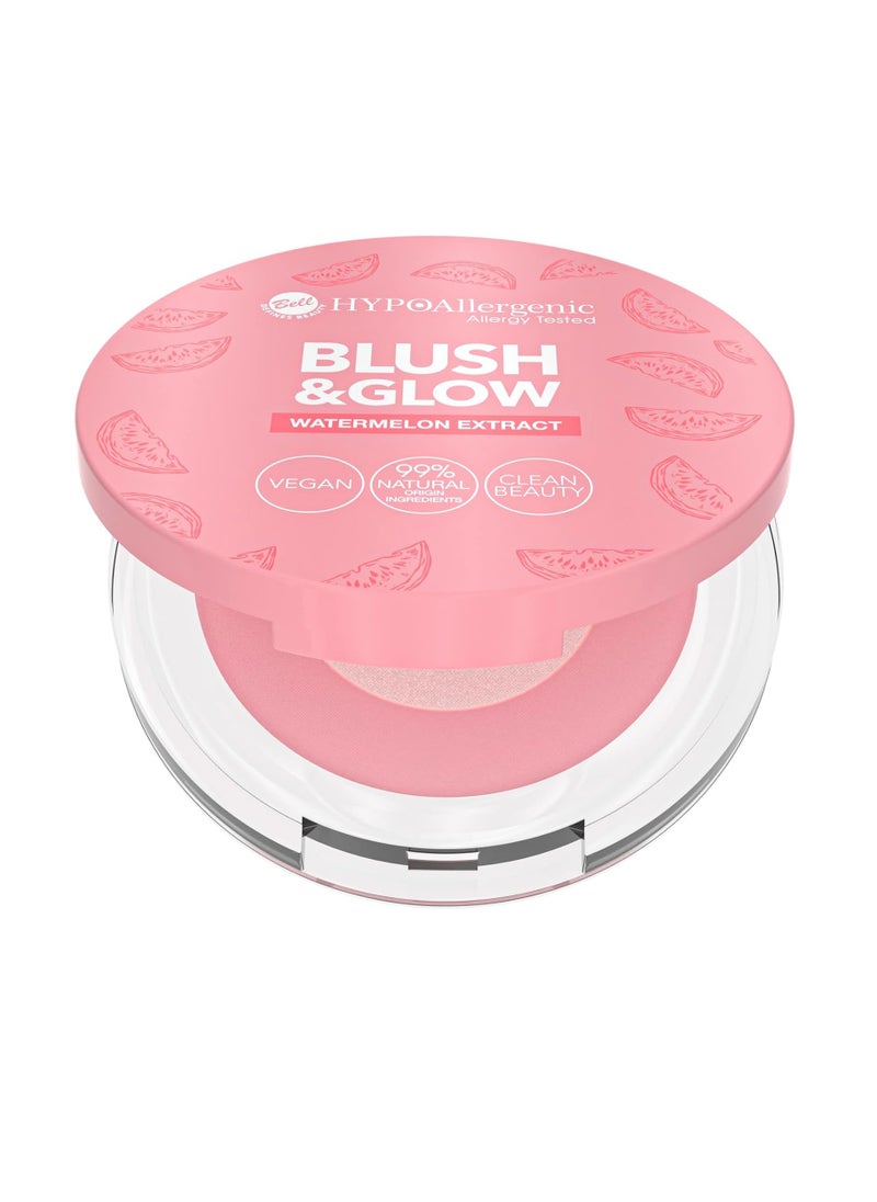 HYPOAllergenic Blush and Glow Face Powder Vegan and Allergy Tested 9g