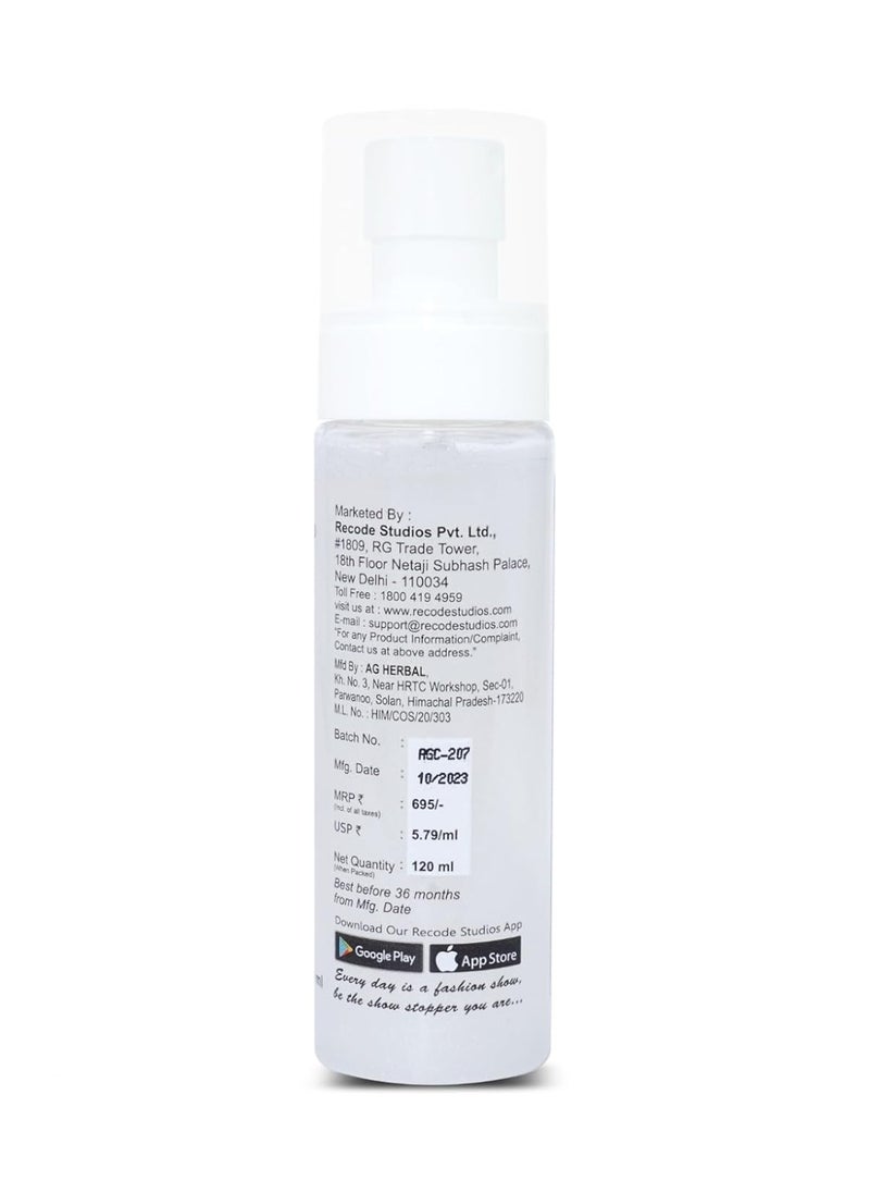 Prep Set Glow 100ml with Silver Shimmer Long Lasting Hydrating Makeup Setting Spray for Dewy Finish and Radiant Glow