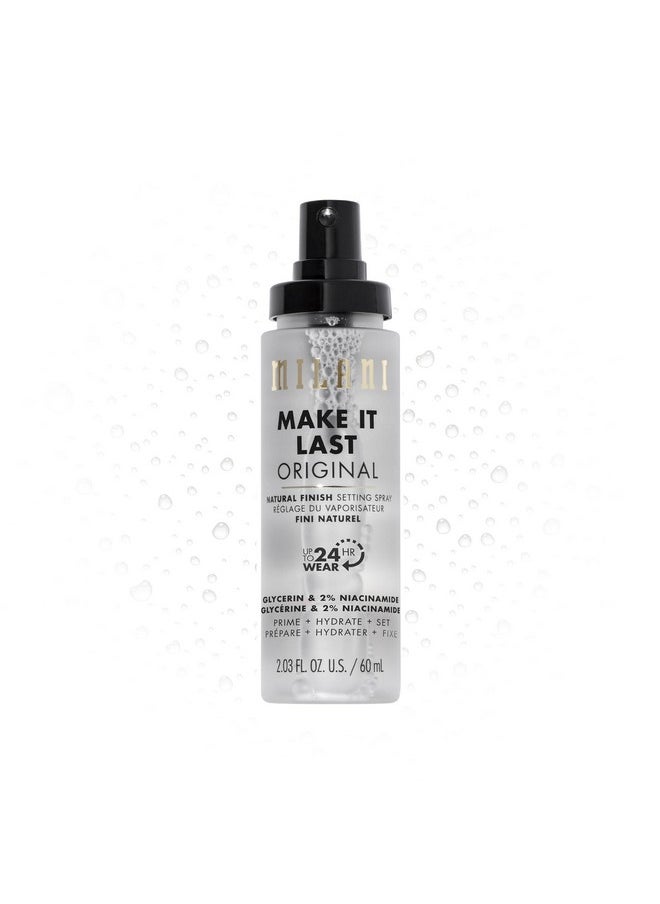 Milani Make It Last Original - Natural Finish Setting Spray 3-in-1 Setting Spray and Primer- Prime + Correct + Set Makeup Finishing Spray and Primer - Long Lasting Makeup Primer and Spray 2.03 Fl. Oz
