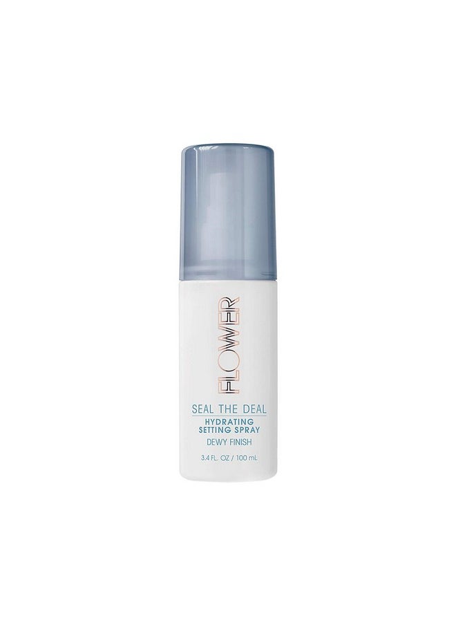 Flower Beauty Seal The Deal Setting Spray, Hydrating and Flawless Finish for All Day Face Makeup, Cruelty-Free 3.4fl oz