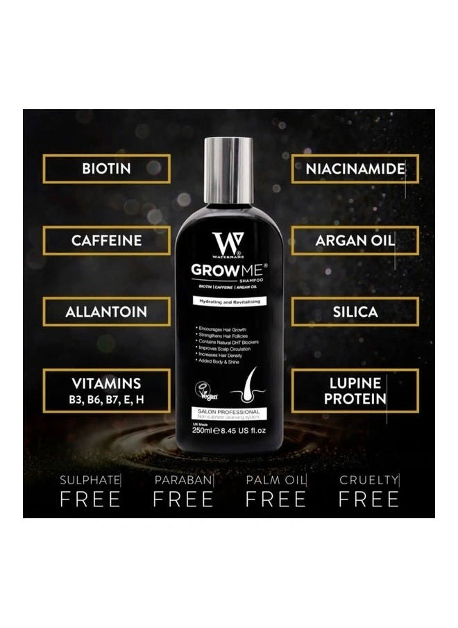 Watermans Best Hair Growth Shampoo Sulphate & Paraben Free, Caffeine, Biotin, Argan Oil, Allantoin, Rosemary.