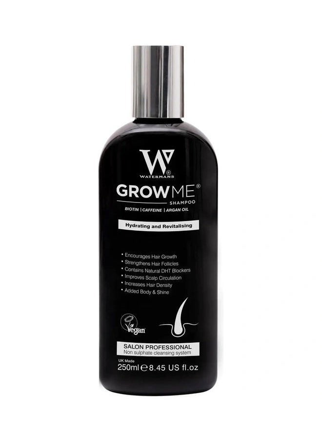 Watermans Best Hair Growth Shampoo Sulphate & Paraben Free, Caffeine, Biotin, Argan Oil, Allantoin, Rosemary.