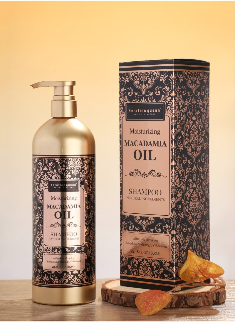 Moisturizing Macadamia Oil Shampoo Natural Ingredients 800 ML