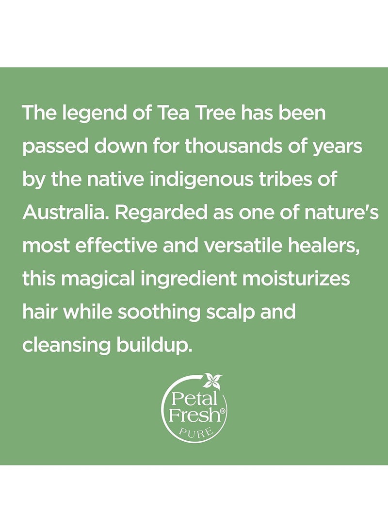 Pure Scalp Treatment Tea Tree Shampoo 355 ml For Itchy & Dry Scalp, Anti Dandruff | Sulphate, Silicones & Paraben Free | 100% Vegan & Cruelty Free