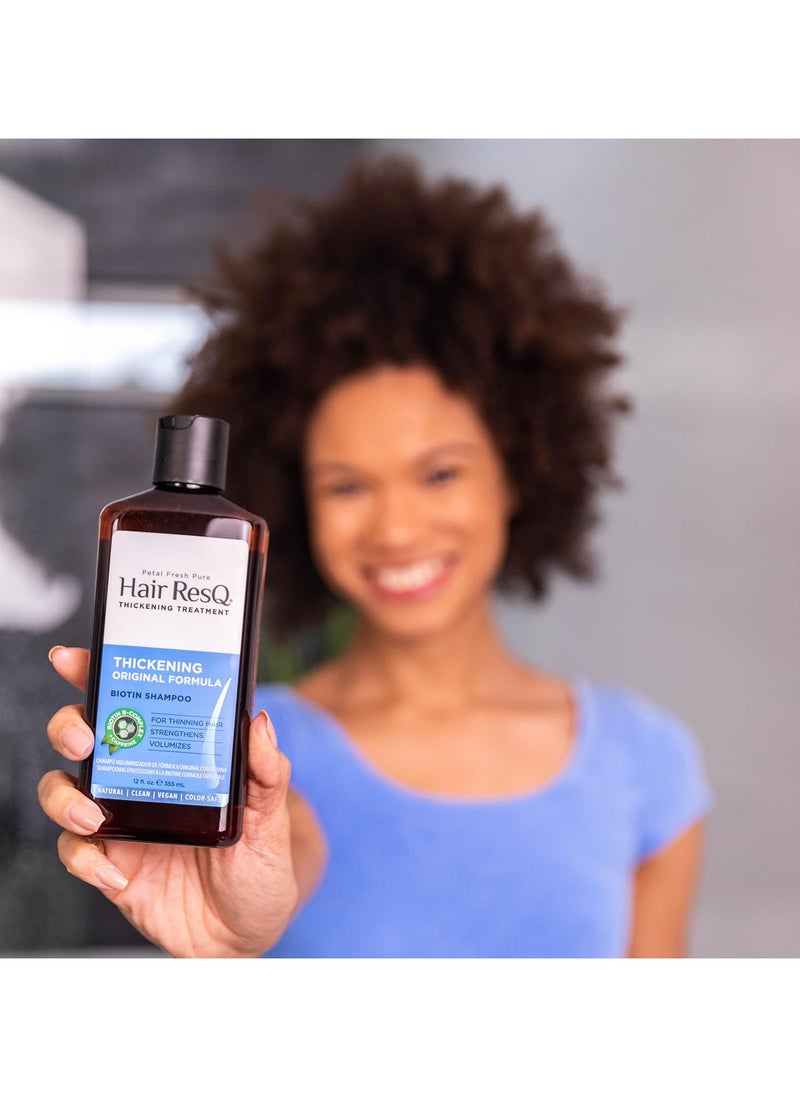Hair ResQ Thickening Biotin Shampoo - 355 Ml | For Thicker, Volumizing Hair | Free Of Sulphate & Paraben