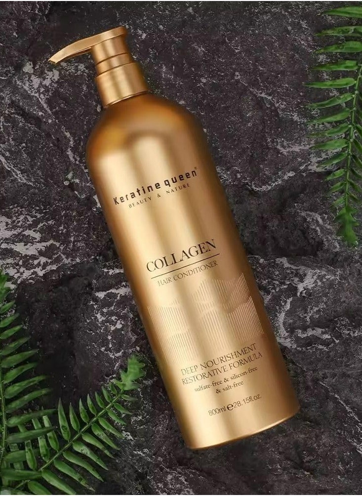 Sulfat Free Moisturizing Collagen Brazilian Gold Conditioner 800 ML